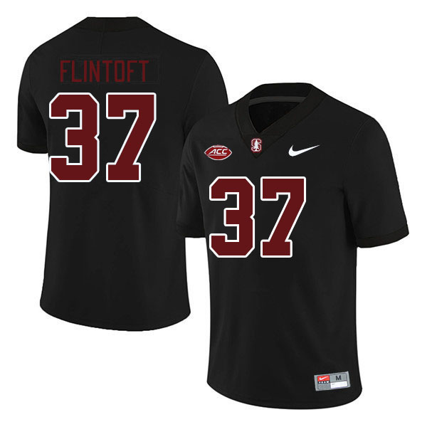 Men #37 Aidan Flintoft Stanford Cardinal 2024 ACC Conference College Football Jerseys Stitched-Black